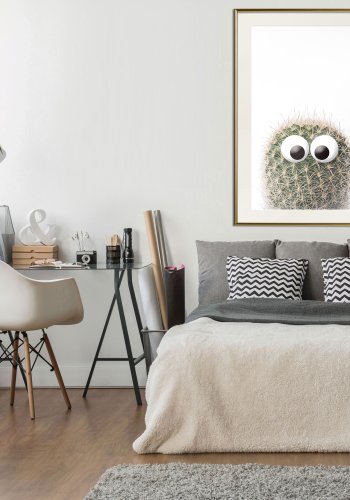 ARTGEIST Plakat med ramme - Funny Cactus II