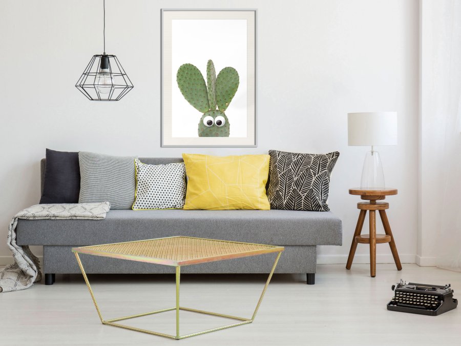 ARTGEIST Plakat med ramme - Funny Cactus III
