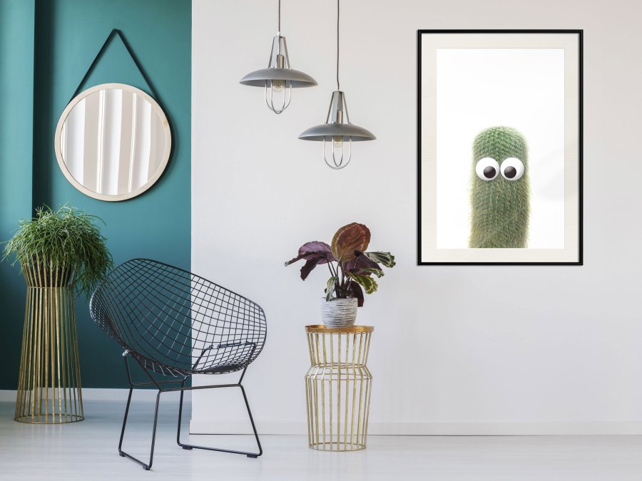 ARTGEIST Plakat med ramme - Funny Cactus IV