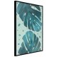 ARTGEIST Plakat med ramme - Pastel Monstera Leaves
