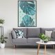 ARTGEIST Plakat med ramme - Pastel Monstera Leaves