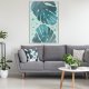 ARTGEIST Plakat med ramme - Pastel Monstera Leaves