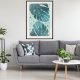 ARTGEIST Plakat med ramme - Pastel Monstera Leaves