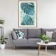 ARTGEIST Plakat med ramme - Pastel Monstera Leaves