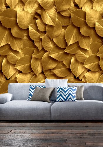 ARTGEIST fototapet - Golden Leaves, gyldne blade (flere strrelser)