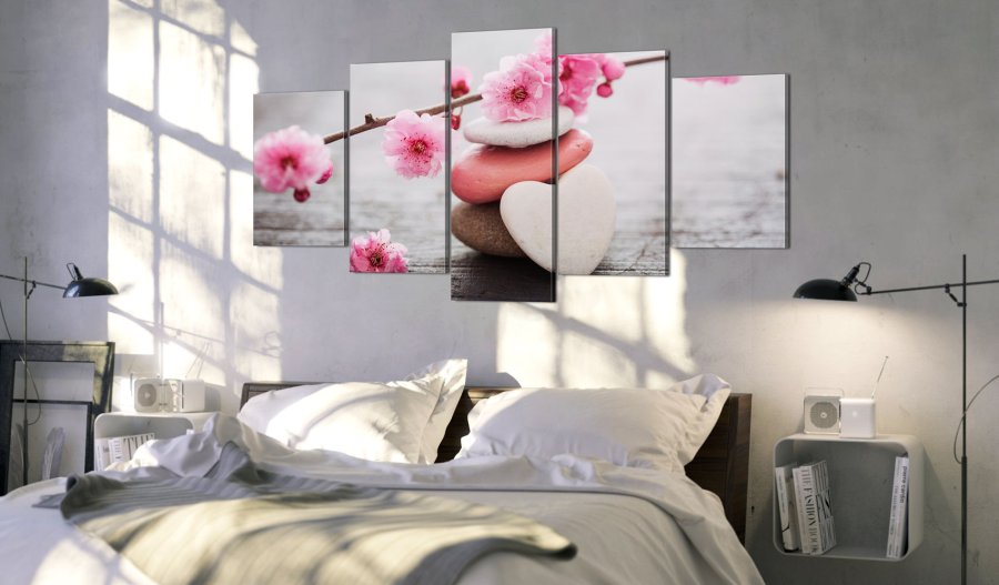 ARTGEIST Zen: Cherry Blossoms III - Billede med kirsebrblomster trykt p lrred - Flere strrelser