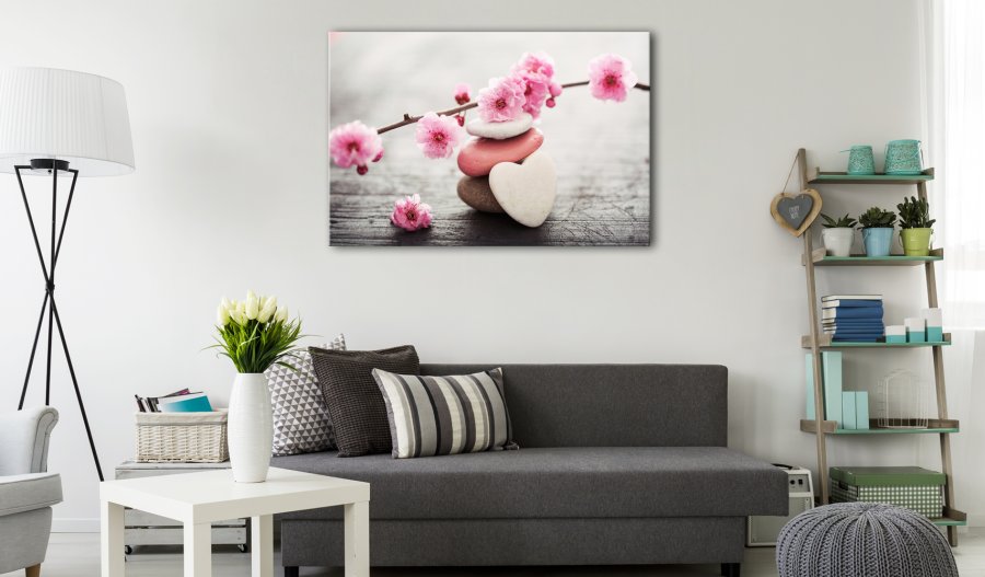 ARTGEIST Zen: Cherry Blossoms IV - Billede med kirsebrblomster trykt p lrred - Flere strrelser