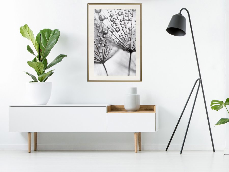 ARTGEIST Plakat med ramme - Dew in the Macro Scale