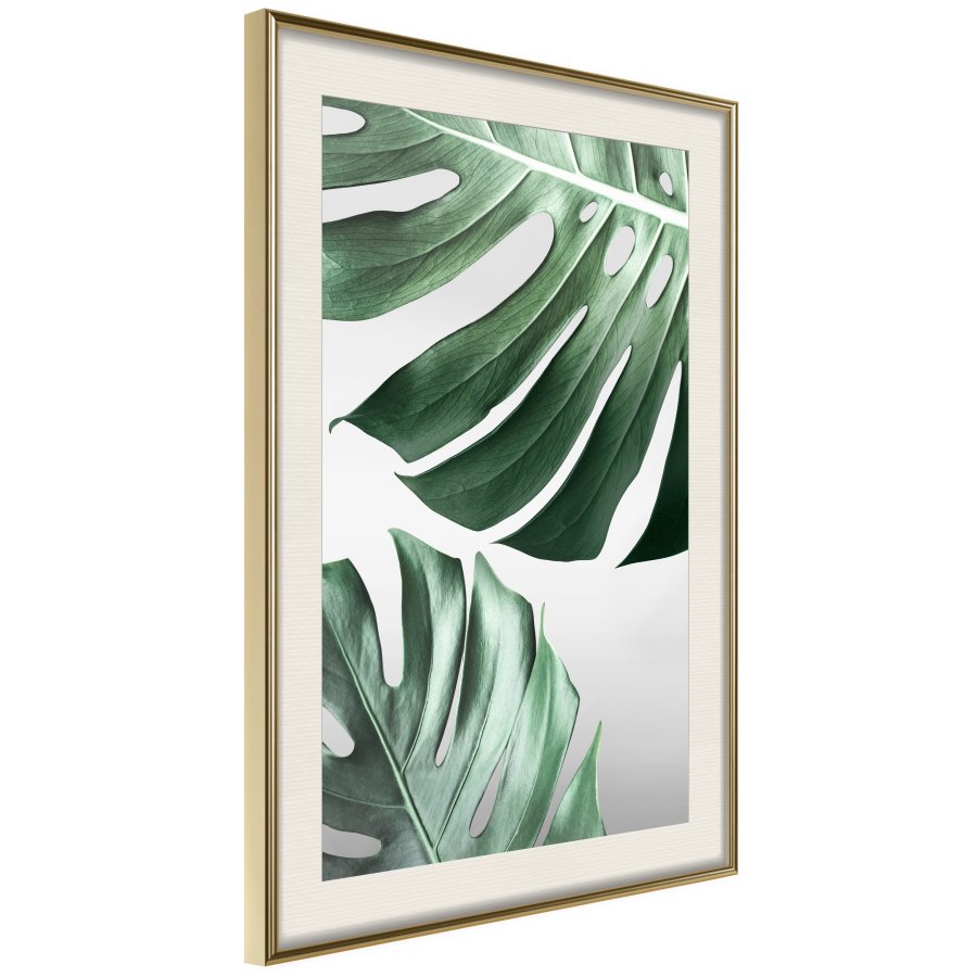 ARTGEIST Plakat med ramme - Leaves Like Swiss Cheese