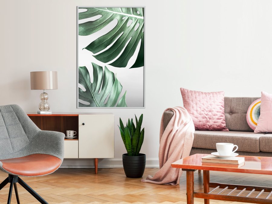 ARTGEIST Plakat med ramme - Leaves Like Swiss Cheese