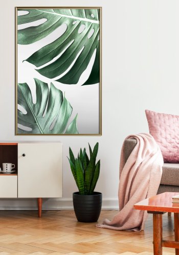 ARTGEIST Plakat med ramme - Leaves Like Swiss Cheese