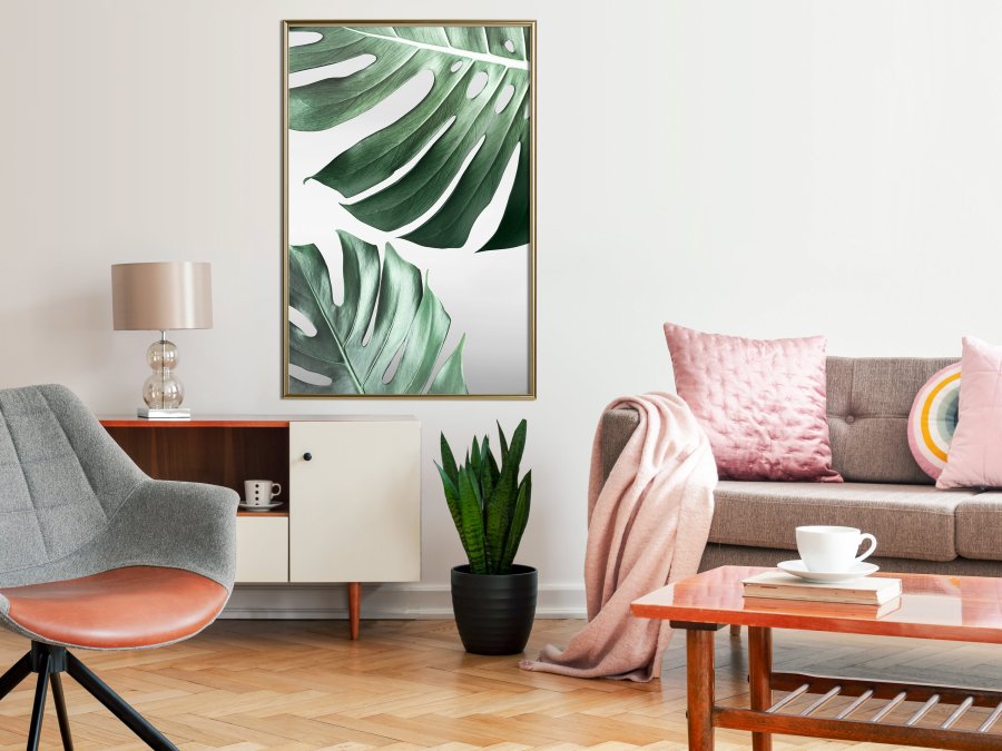 ARTGEIST Plakat med ramme - Leaves Like Swiss Cheese