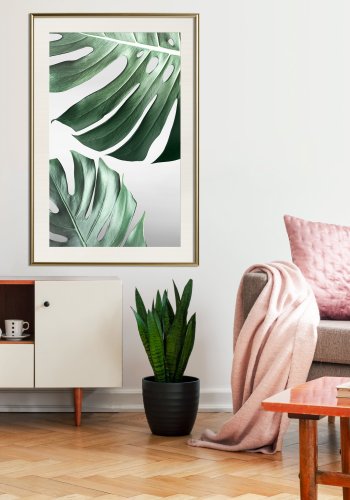 ARTGEIST Plakat med ramme - Leaves Like Swiss Cheese