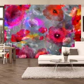 ARTGEIST fototapet - Painted Poppies, farverige blomster (flere strrelser)