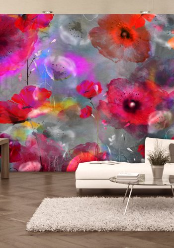ARTGEIST fototapet - Painted Poppies, farverige blomster (flere strrelser)