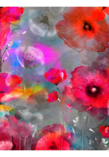 ARTGEIST fototapet - Painted Poppies, farverige blomster (flere strrelser)