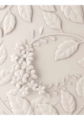 ARTGEIST Fototapet - Paper Flowers (Cream Blomster i papir (flere strrelser)