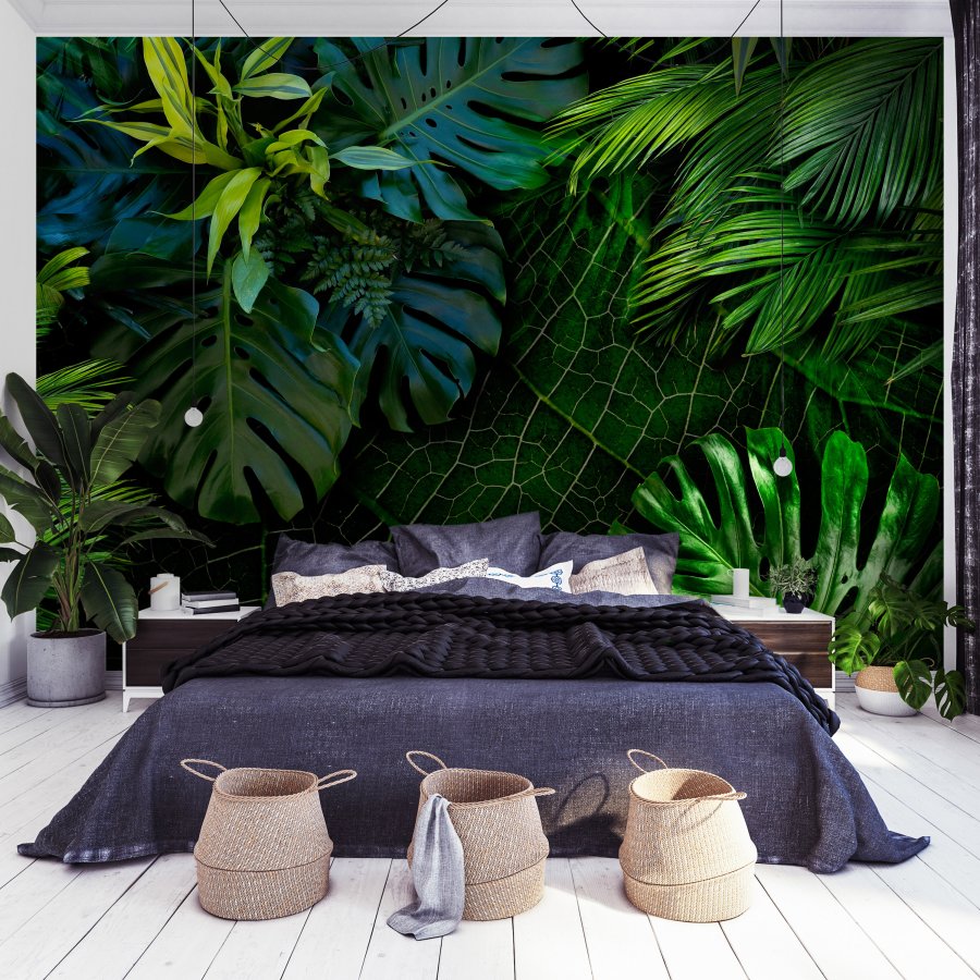ARTGEIST Fototapet - Dark Jungle, jungleplanter (flere strrelser) 