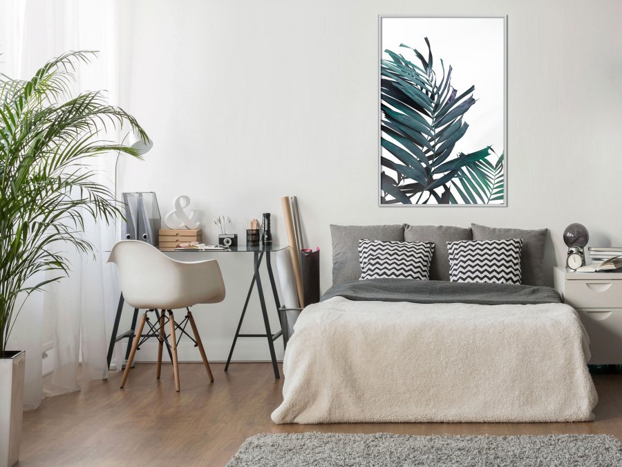 ARTGEIST Plakat med ramme - Evergreen Palm Leaves