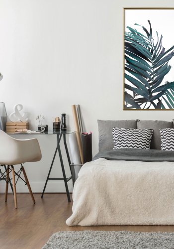 ARTGEIST Plakat med ramme - Evergreen Palm Leaves