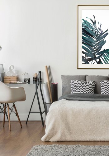 ARTGEIST Plakat med ramme - Evergreen Palm Leaves
