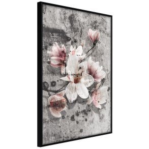 ARTGEIST Plakat med ramme - Flowers on Concrete