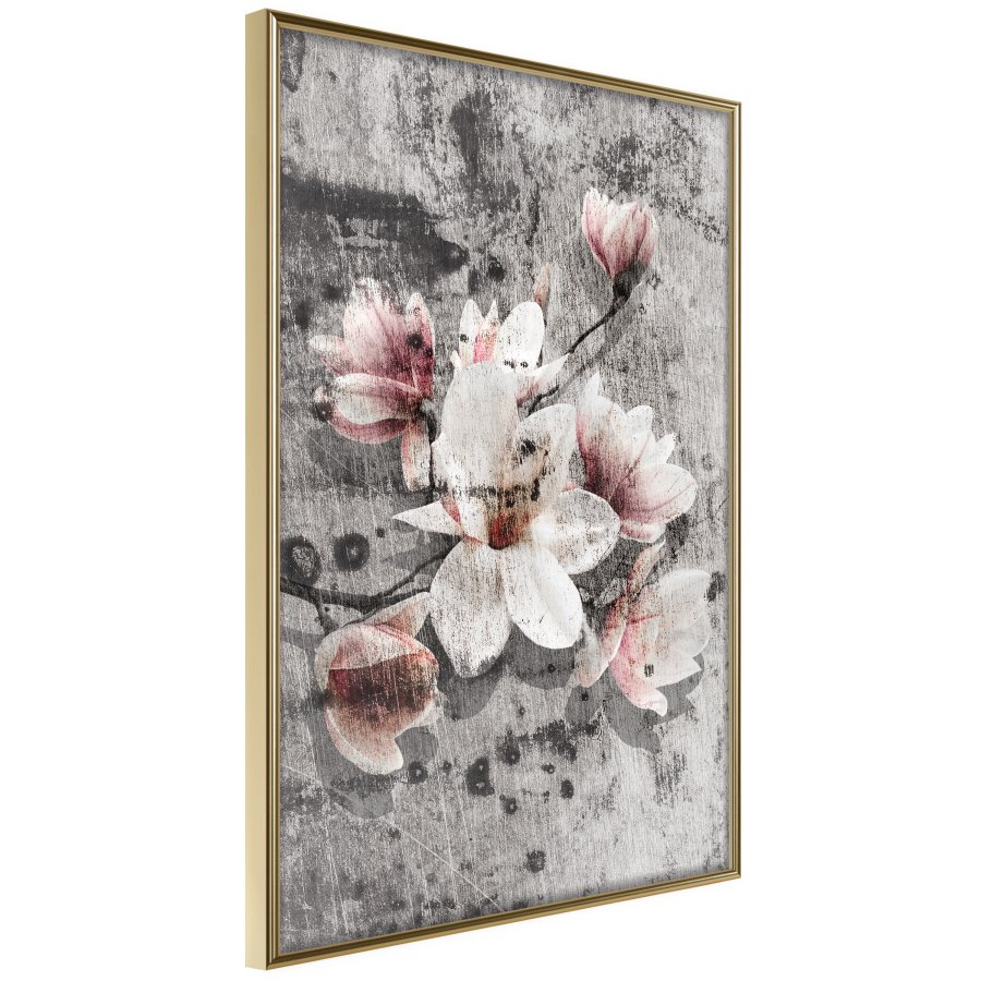 ARTGEIST Plakat med ramme - Flowers on Concrete