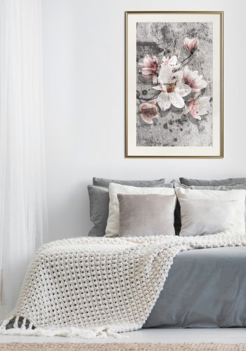 ARTGEIST Plakat med ramme - Flowers on Concrete