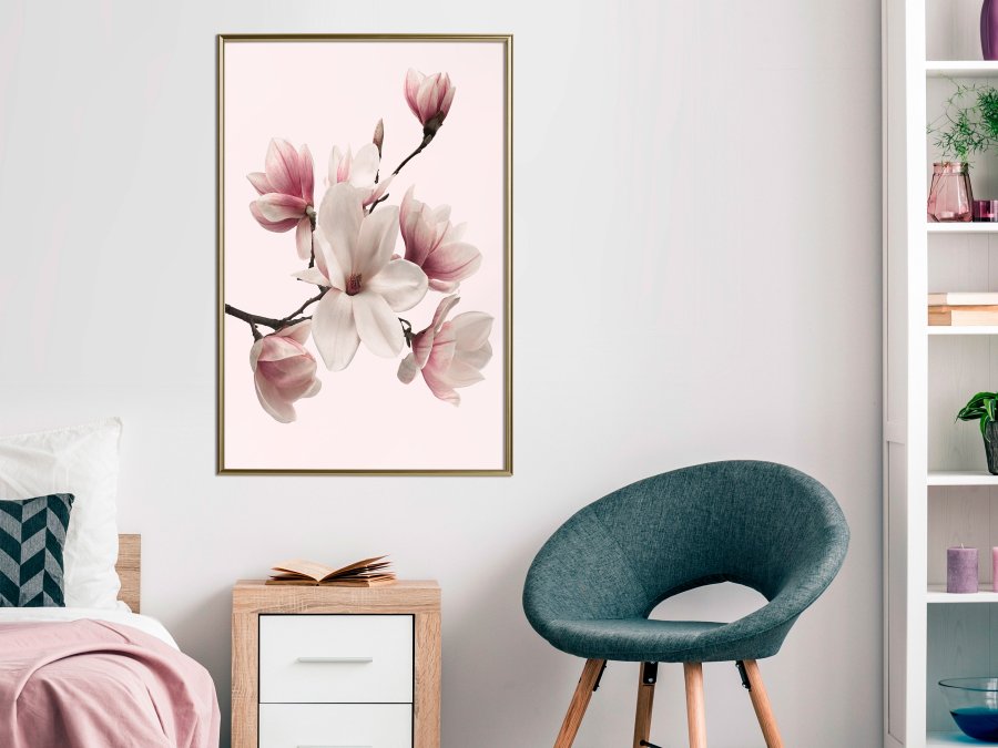 ARTGEIST Plakat med ramme - Blooming Magnolias I
