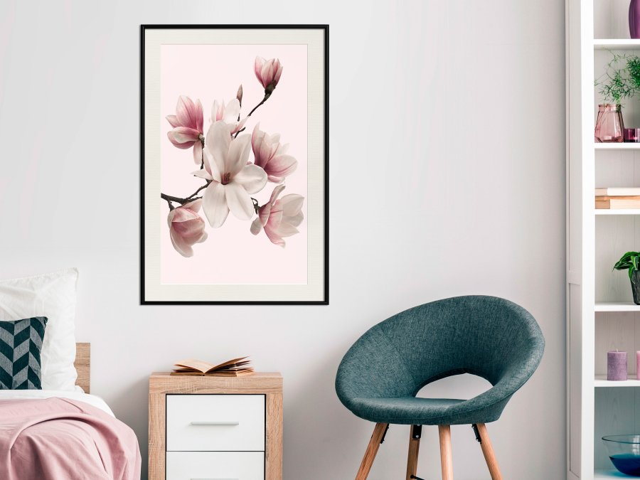 ARTGEIST Plakat med ramme - Blooming Magnolias I