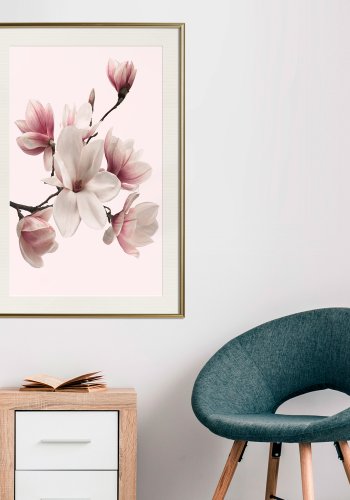 ARTGEIST Plakat med ramme - Blooming Magnolias I