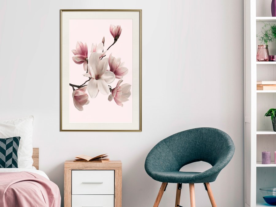 ARTGEIST Plakat med ramme - Blooming Magnolias I