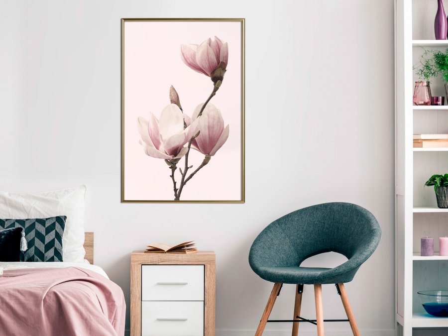 ARTGEIST Plakat med ramme - Blooming Magnolias III