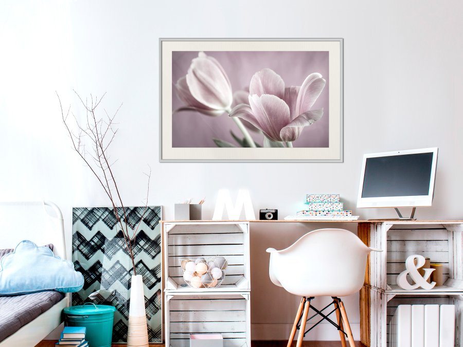 ARTGEIST Plakat med ramme - Pastel Tulips I