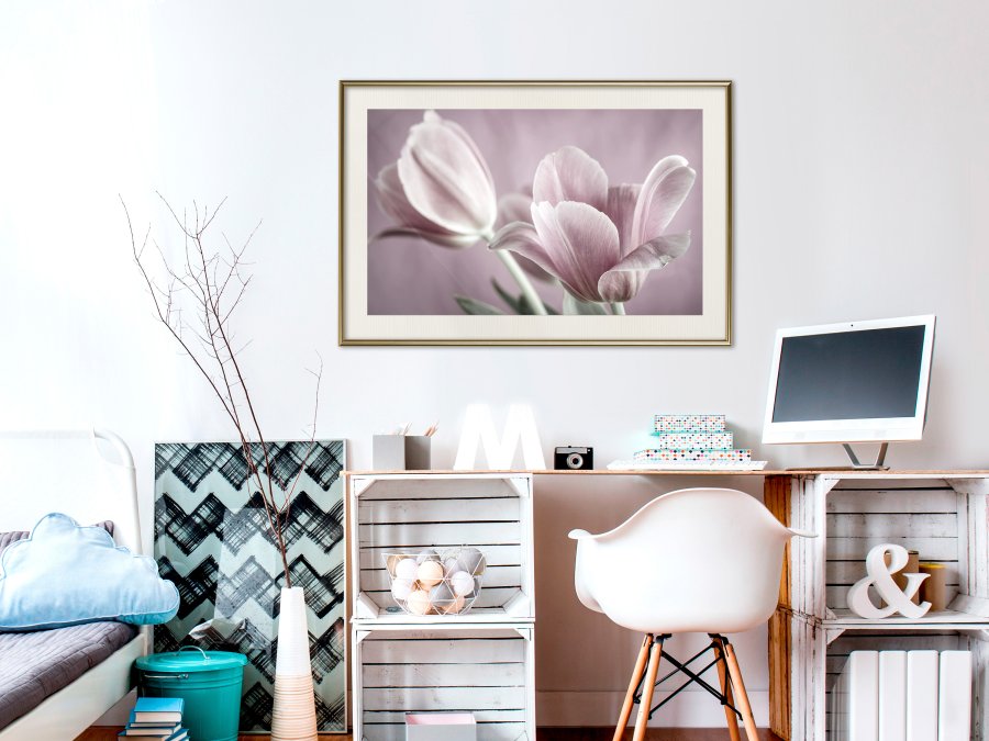 ARTGEIST Plakat med ramme - Pastel Tulips I