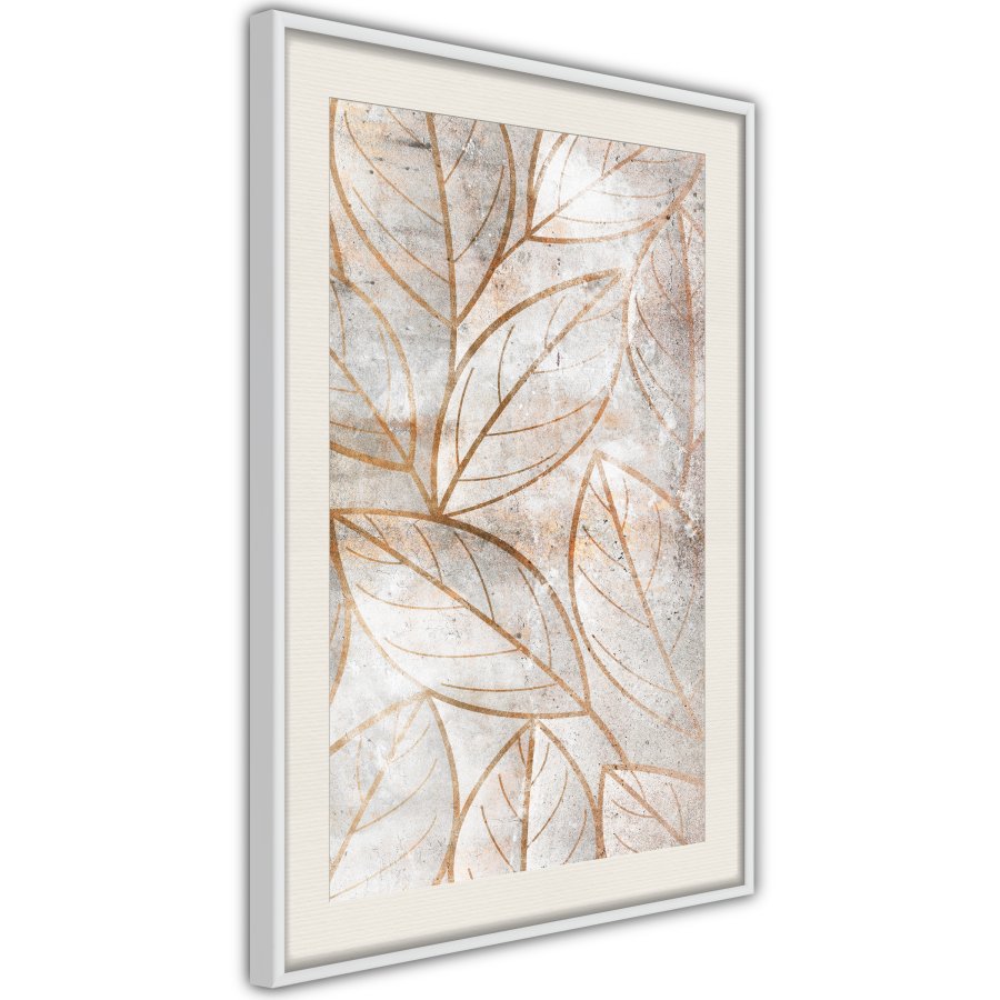 ARTGEIST Plakat med ramme - Copper Leaves
