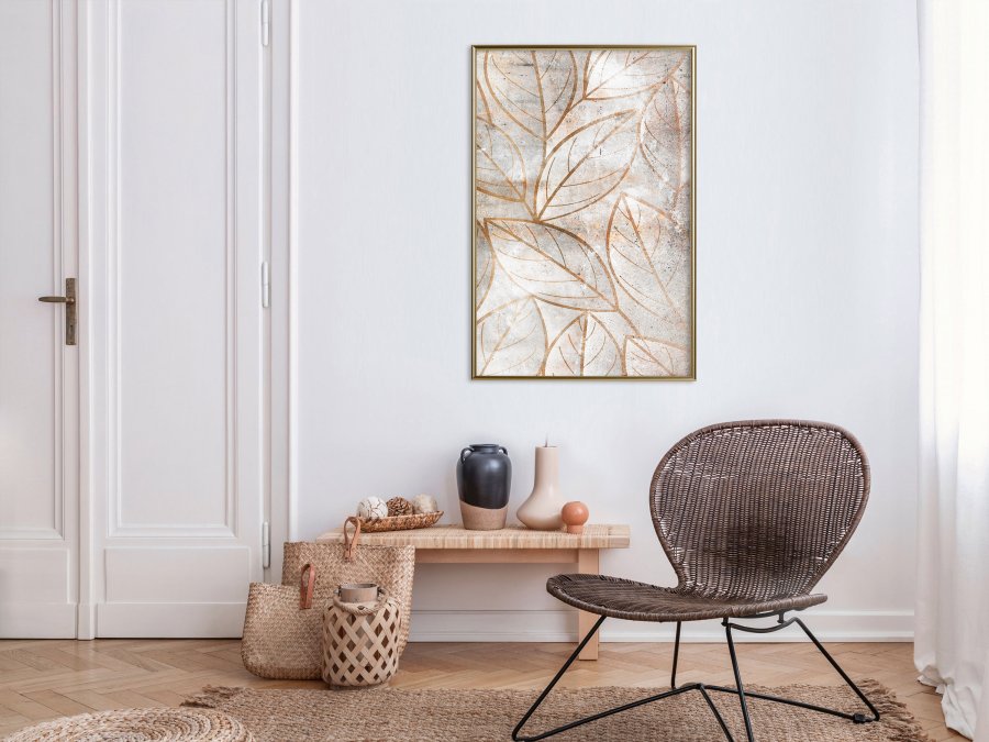 ARTGEIST Plakat med ramme - Copper Leaves