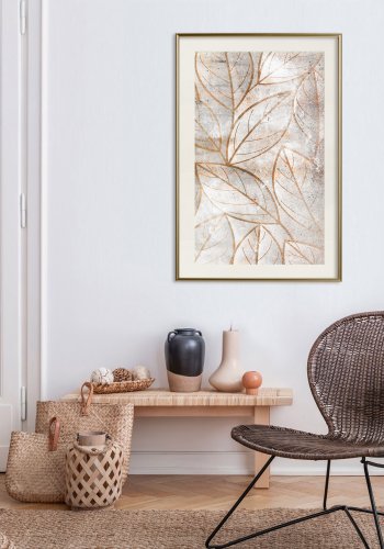 ARTGEIST Plakat med ramme - Copper Leaves