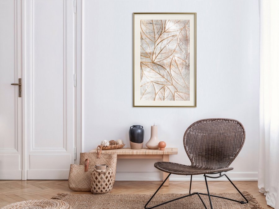 ARTGEIST Plakat med ramme - Copper Leaves