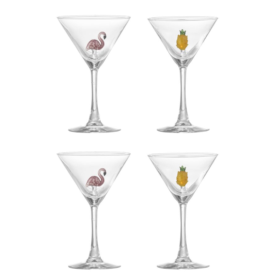 BLOOMINGVILLE Misa Cocktail Glas, Multipack, Klar, Glas