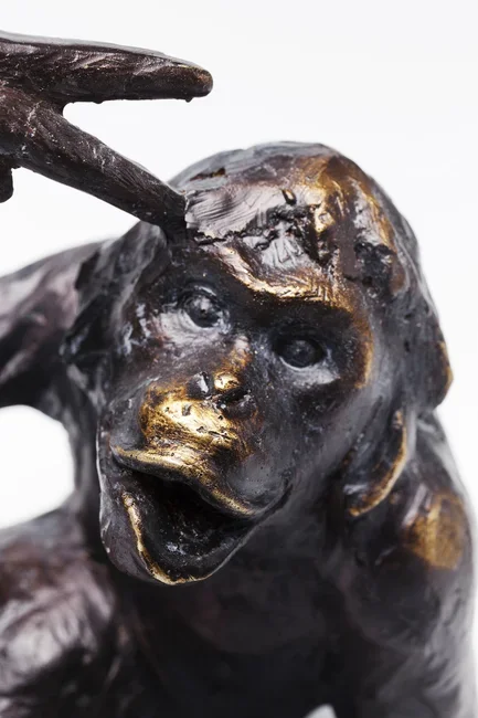 KARE DESIGN Monkey bogsttte - sort polyresin (st med 2)