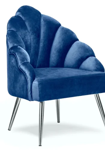 NORDLYS Bolge lnestol - bl fljl og metal