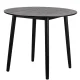 NORDLYS Tradition spisebord, rund - sort fyrretr (90)
