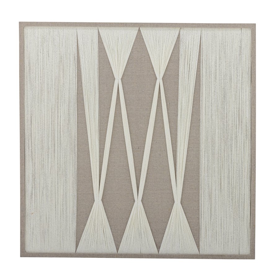 BLOOMINGVILLE Didder vgdekoration, kvadratisk - natur bomuld (80x80)