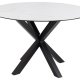 ACT NORDIC Heaven spisebord, rund - hvid keramik og sort stl (119)