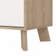 TVILUM Ikast Sknk 4 lger + 1 skuffe, Jackson Hickory/Hvid, 195,7 x 39,1 x 73 cm
