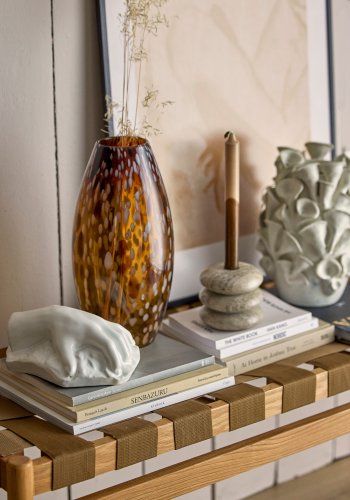 BLOOMINGVILLE Daraz Vase, Brun, Glas