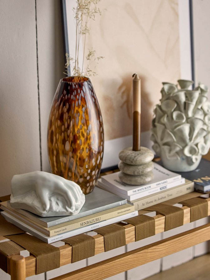 BLOOMINGVILLE Daraz Vase, Brun, Glas