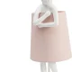 KARE DESIGN Animal Rabbit bordlampe - rosa linnedhr og hvid polyresin/stl (H:50cm)