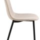 ACT NORDIC Celia spisebordsstol - beige stof og sort stl